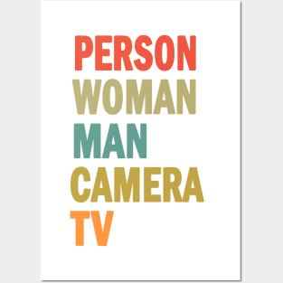 Person Woman Man Camera TV Posters and Art